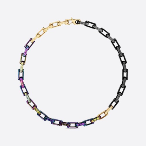 루이비통×버질 아블로 모노그램 컬러 체인 목걸이 M68241