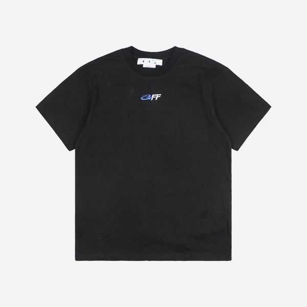 레플 오프 화이트 이그잭트 Opp 오버 스케이트 S/S 티셔츠 블랙 레플리카