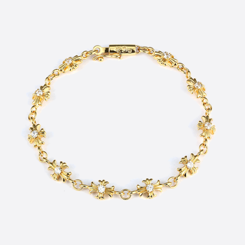 레플 크롬하츠  회이트 크로스볼 브레이슬릿 다이아몬드 레플리카