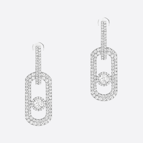 레플 메시카 쏘 무브 XL 파베 이어링 13123-wg 레플리카