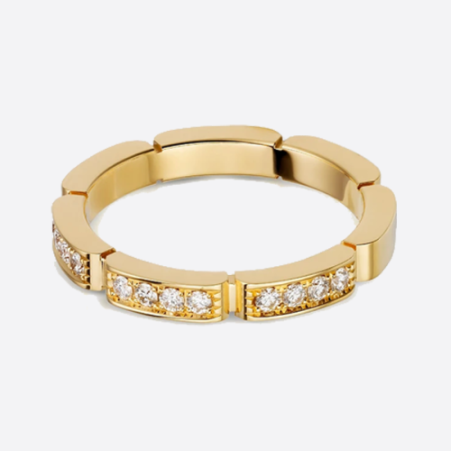 레플 까르띠에 마이용 팬더 웨딩 링 CRB4221100 레플리카