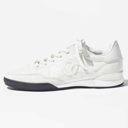 샤넬 가죽 라운드 토 로우탑 캐주얼 슈즈 G45839B17446NZB03