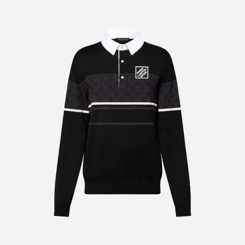 루이비통 패치워크 스트라이프 긴팔 셔츠