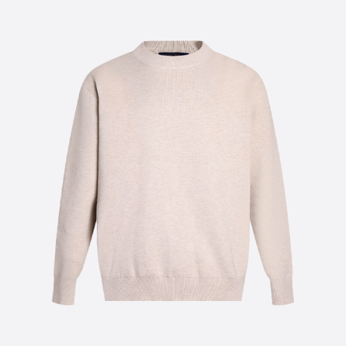 루이비통 솔리드 자카드 니트 스웨터