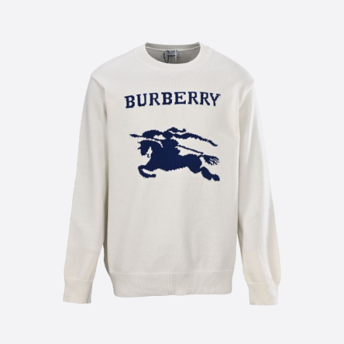 버버리 에퀘스트리안 나이트 로고 니트 크루넥 스웨터