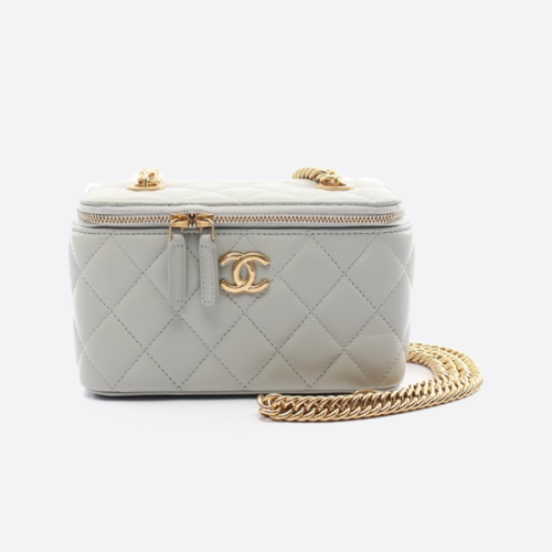 샤넬 오리지널 양가죽 화장품 가방 체인 여성용 숄더 크로스바디 백 2106800573503