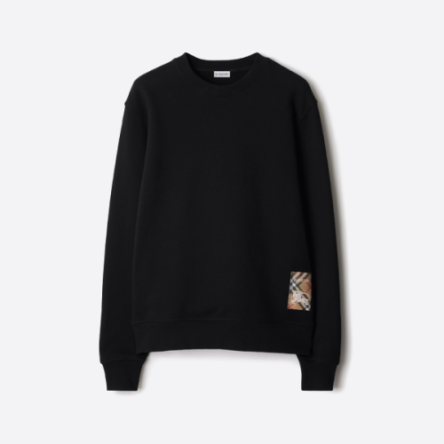 버버리 패치 워호스 테리 스웨트셔츠