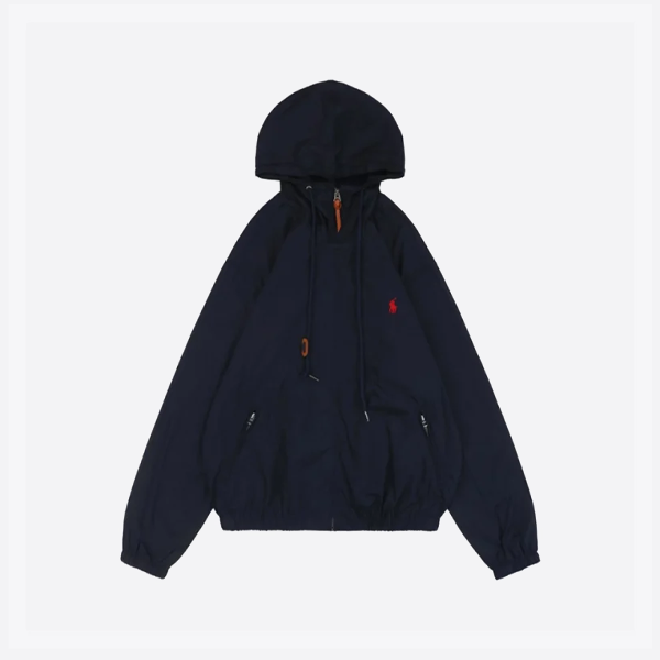 랄프 로렌 포니 로고 씬 후드 재킷