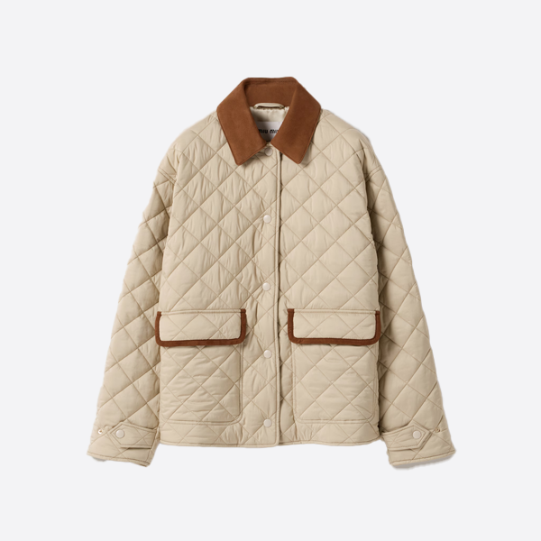 미우미우 다이아몬드 퀼팅 재킷