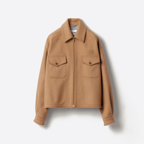 미우미우 울 크롭 재킷