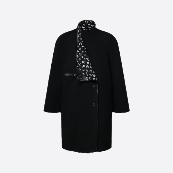 Louis Vuitton Wool and Cashmere Coat black