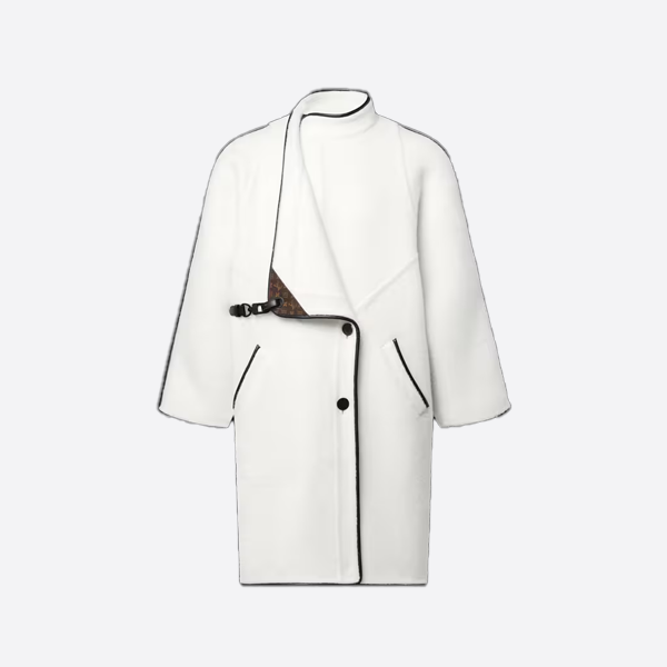 Louis Vuitton Wool and Cashmere Coat white