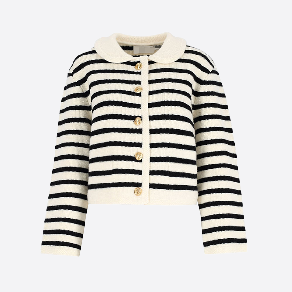 CELINE Striped Cardigan