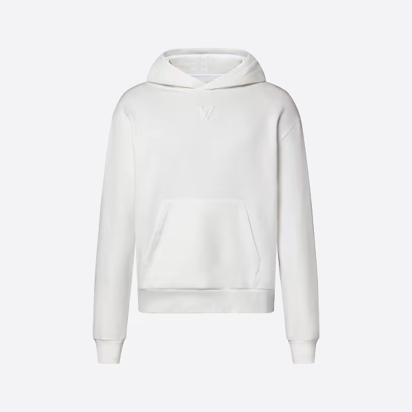 Louis Vuitton embossed lettering hooded sweatshirt