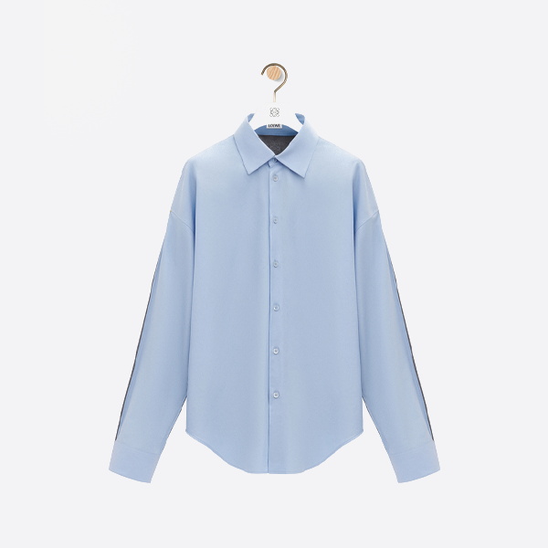 Loewe sweater patchwork knitted long-sleeved shirt