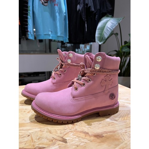 크롬하츠 콜라보레이션 핑크 하이킹 부츠