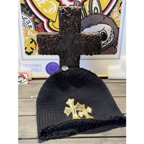 크롬하츠 더블텐 플래시 골드 비니