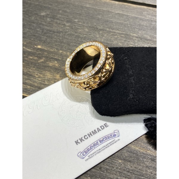 크롬하츠 22k 다이아몬드 로테이팅 크로스 링