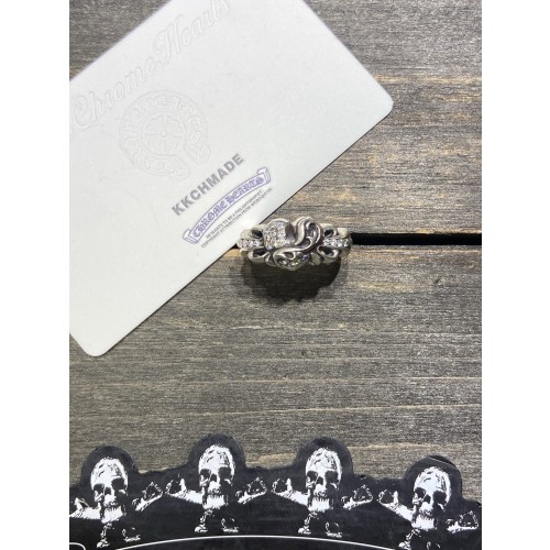 크롬하츠 풀 다이아몬드 하트 엔젤 링