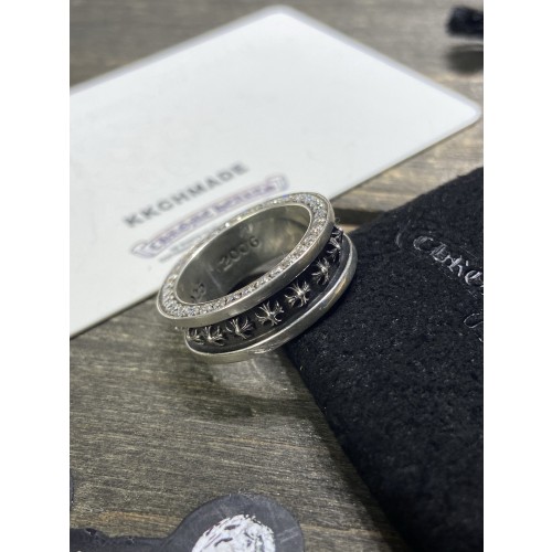 크롬하츠 풀 다이아몬드 미니플러스 링