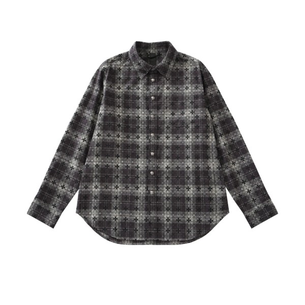 크롬하츠 올오버 프린트 셔츠, 섬세한 패턴