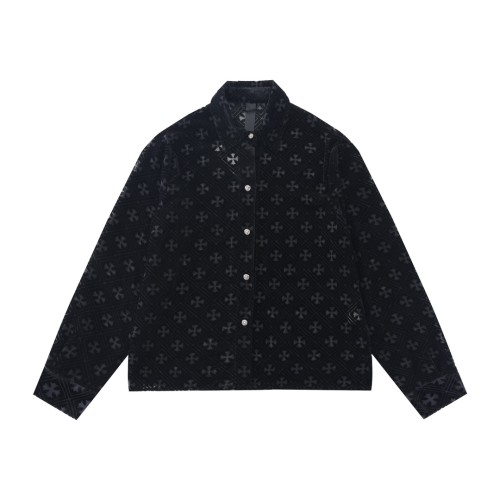 크롬하츠 뉴 블랙 벨벳 셔츠