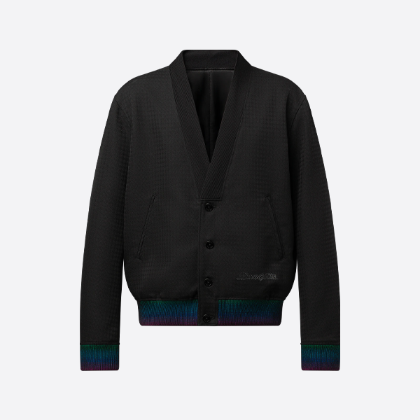 루이비통 울 라인스톤 니트 카디건 재킷