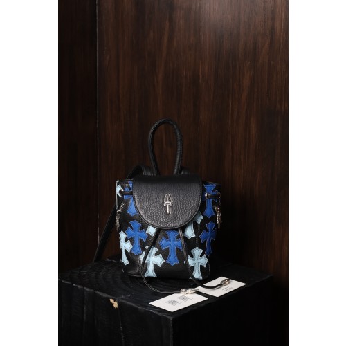 크롬하츠 한정판 블루 크로스 미니 소드 백팩