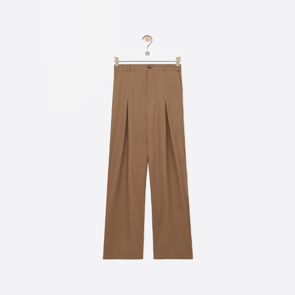 로에베 버클 와이드 레그 팬츠
