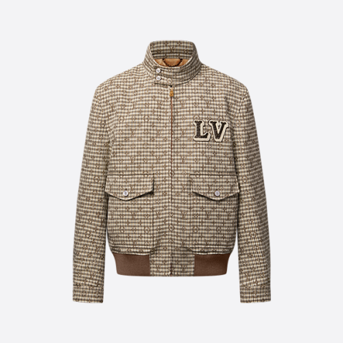 루이비통 자수 배지 올오버 모노그램 체크 재킷