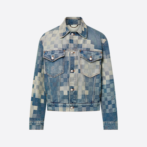 루이비통 모자이크 위장 데님 재킷