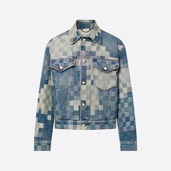루이비통 모자이크 위장 데님 재킷