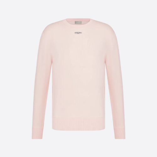 디올 라운드넥 니트 스웨터 (핑크)