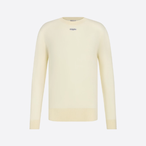 디올 라운드넥 니트 스웨터(베이지)