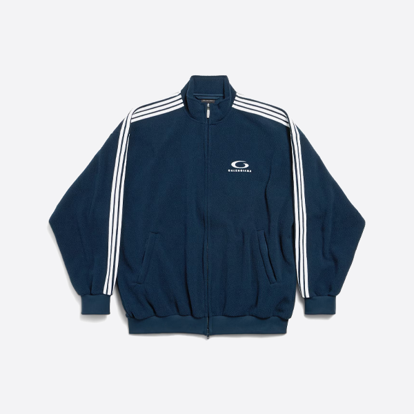 발렌시아가 더블링 자수 폴라 플리스 재킷