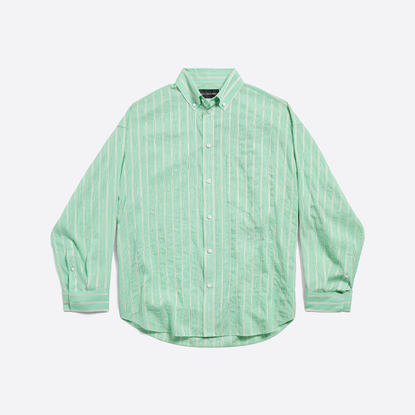 발렌시아가 세로 스트라이프 셔츠