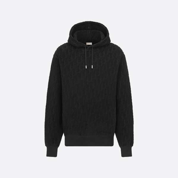 디올 오브리크 프린트 후드 스웨트 셔츠 블랙