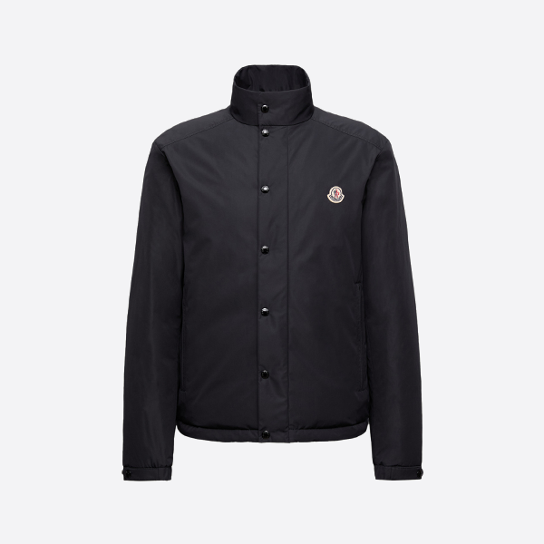 몽클레르 솔리드 컬러 스탠드업 칼라 다운 재킷 (스몰 로고)