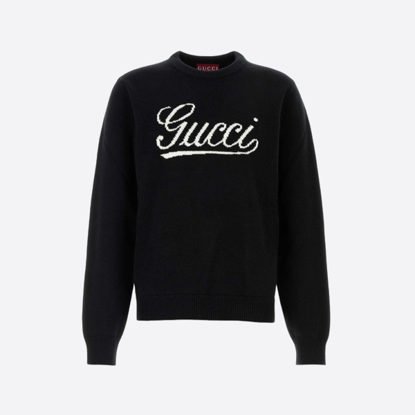 구찌 로고 크루넥 스웨터