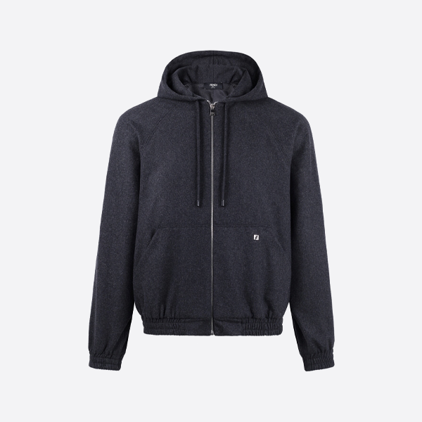 펜디 캐시미어 지퍼 후드 재킷