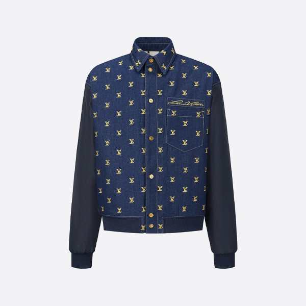 루이비통 전체 자수 데님 코튼 재킷