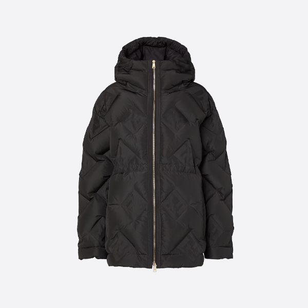 펜디 엠보싱 나일론 후드 다운 재킷