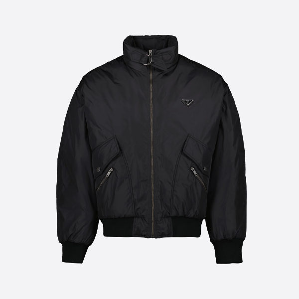 밑단에 이중 플랩 포켓이 있는 프라다 플리스 재킷