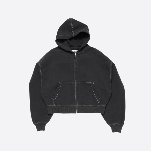 ACNE STUDIOS 탑스티치 레터 후드 재킷