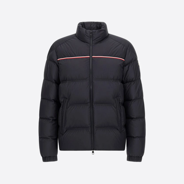 몽클레어 스탠드업 칼라 다운 재킷, 블랙