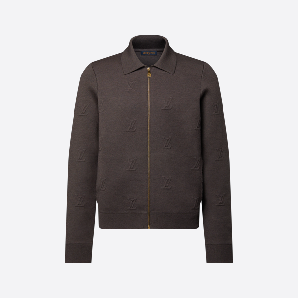 루이비통 엠보싱 캐시미어 지퍼업 재킷
