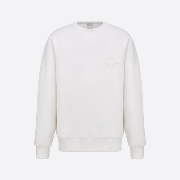 디올 리본 로고 스웨트셔츠