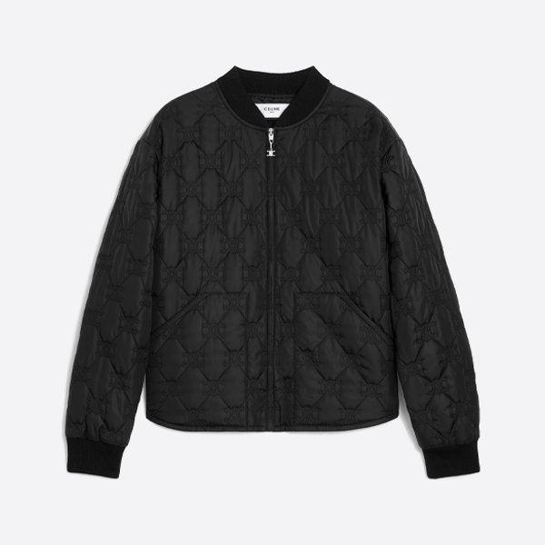 셀린느 개선문 올오버 프린트 다운 재킷