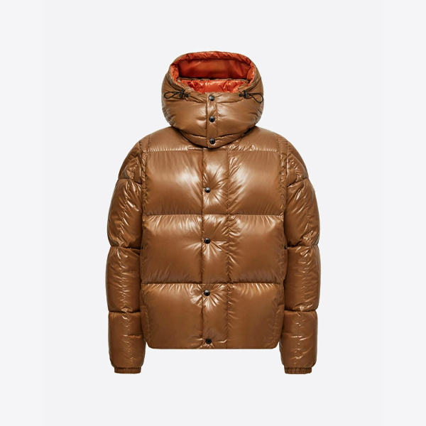 몽클레어 후드 다운 재킷, 브라운