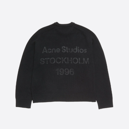 ACNE STUDIOS 뒷면 프린트 크루넥 스웨터